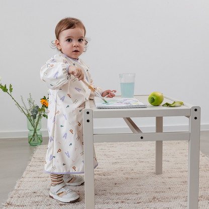 Lässig Bavoir à longues manches Happy Fruits Light blue