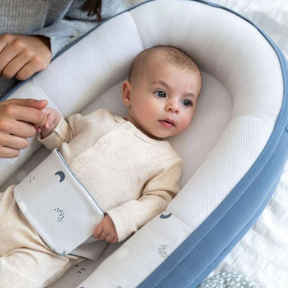 doomoo Babynestje Cocoon Blue Grey Moon
