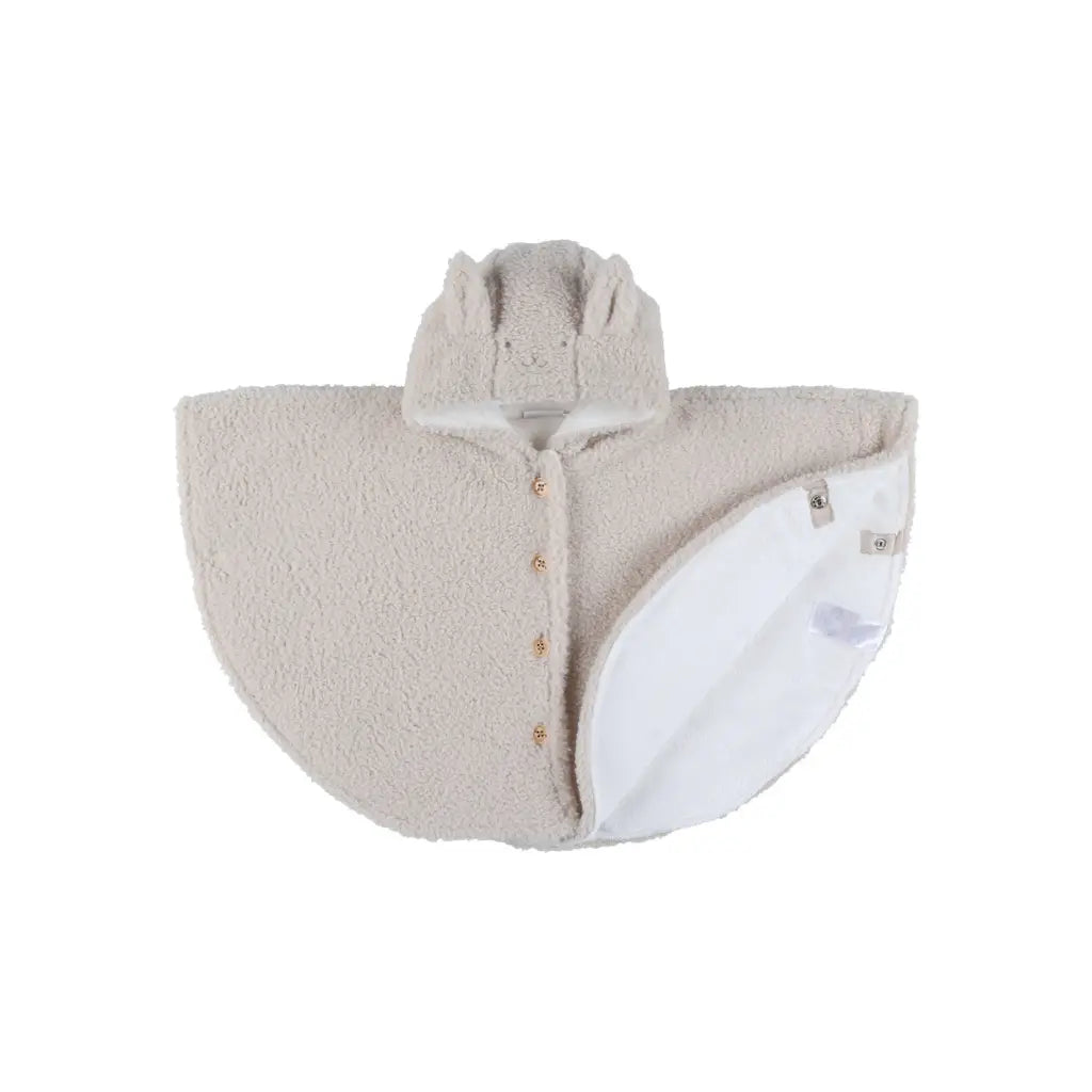 Noukie’s Poncho en Groloudoux® beige 6-12M
