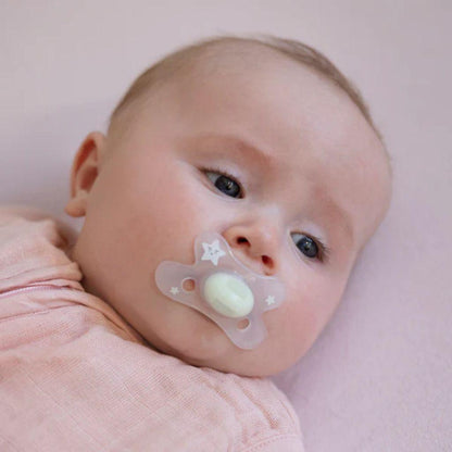 Difrax Sucette Dental 0-6 mois Moutons Glow in the Dark