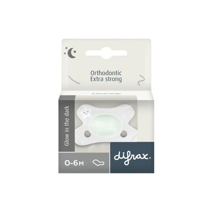 Difrax Sucette Dental 0-6 mois Moutons Glow in the Dark