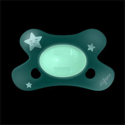 Difrax Sucette Dental 0-6 mois Moutons Glow in the Dark