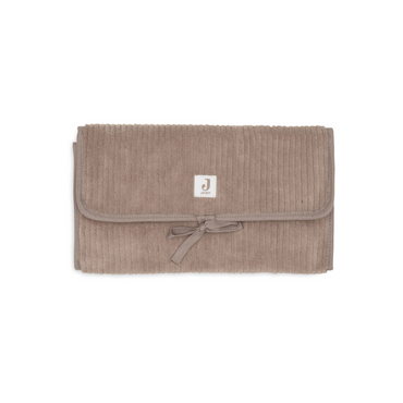 Jollein Matelas à langer avec poches de rangement Cloudy Rib Milky Coffee