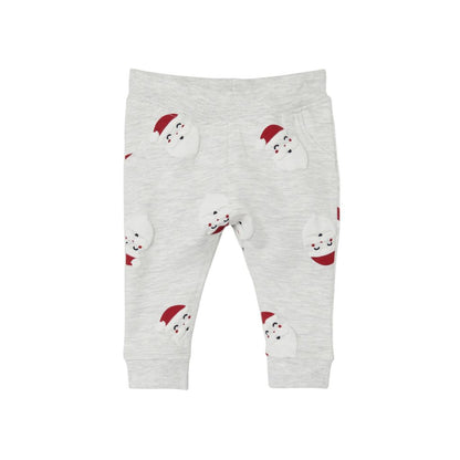 Name it broek aop christmas, m 74, Light Grey Melange,uniseks
