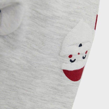 Name it broek aop christmas, m 74, Light Grey Melange,uniseks