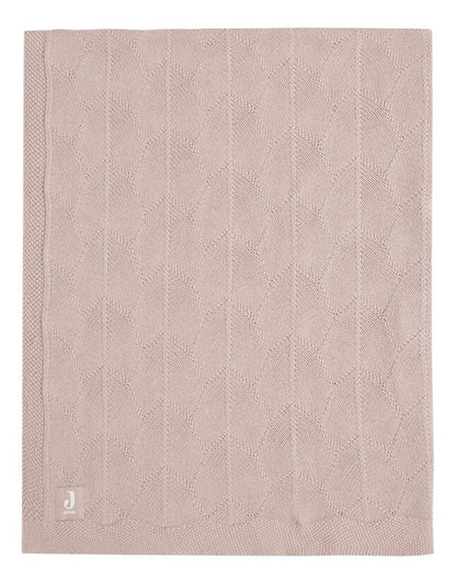 Jollein Couverture pour berceau ou parc Shell Knit Wild Rose