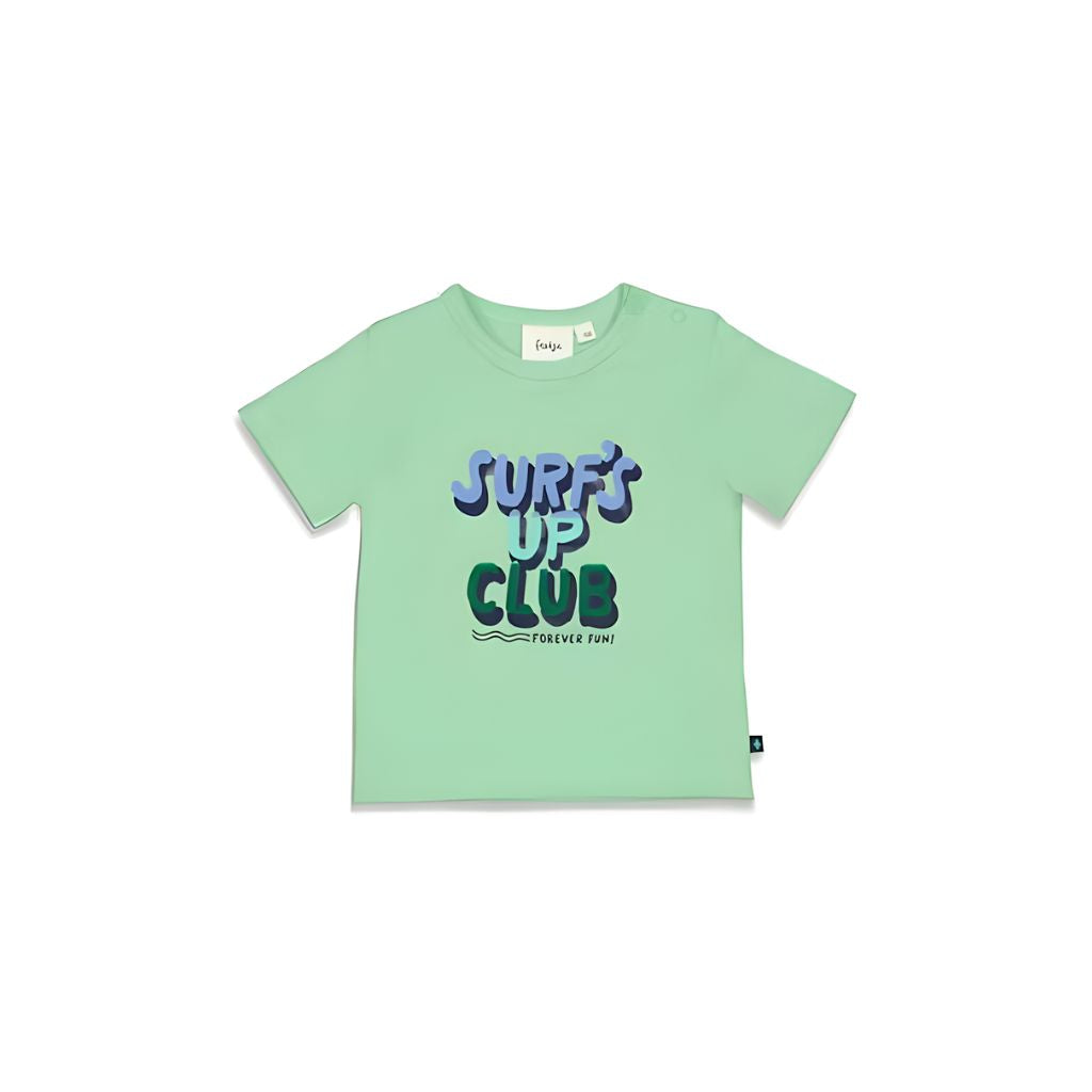 Feetje T-shirt-Surf's Up Club,m62,Mint,jongens