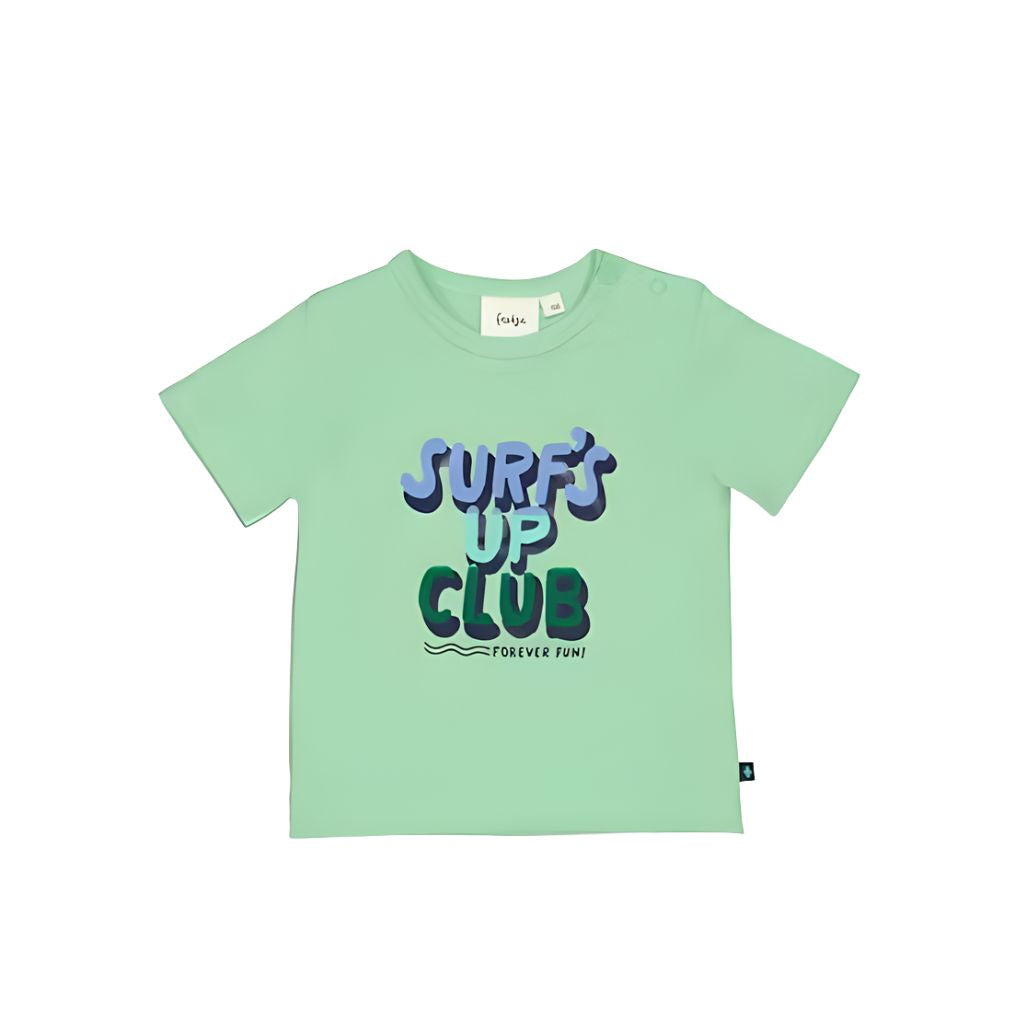 Feetje T-shirt-Surf's Up Club,m56,Mint,jongens