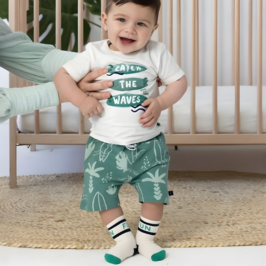 Feetje Sok-Surf's Up Club,m68-74,Offwhite,jongens