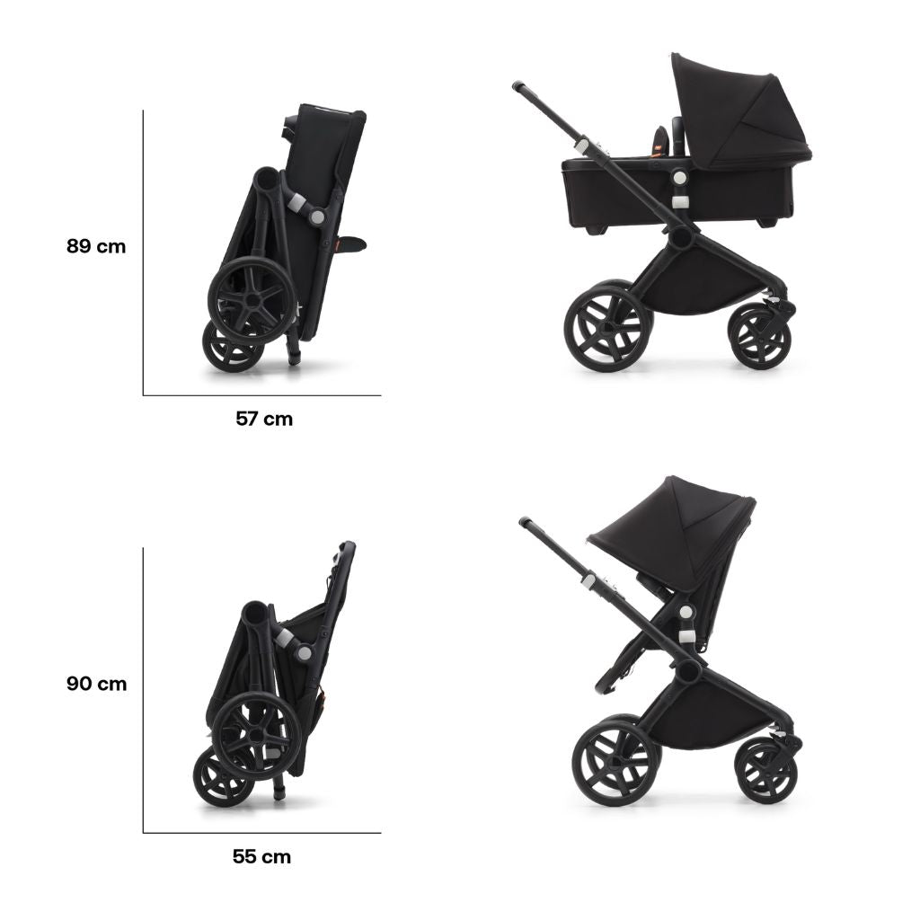 Bugaboo 2-in-1 Kinderwagen Fox Cub Black/Desert Beige
