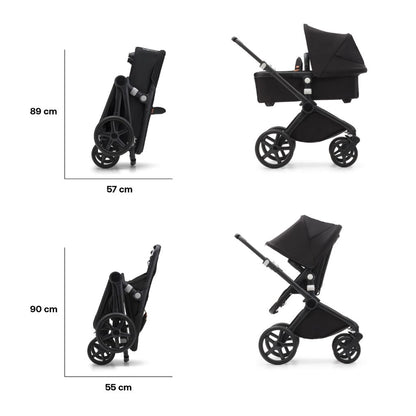 Bugaboo 2-in-1 Kinderwagen Fox Cub Black/Desert Beige