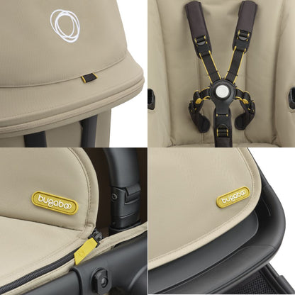 Bugaboo 2-in-1 Kinderwagen Fox Cub Black/Desert Beige