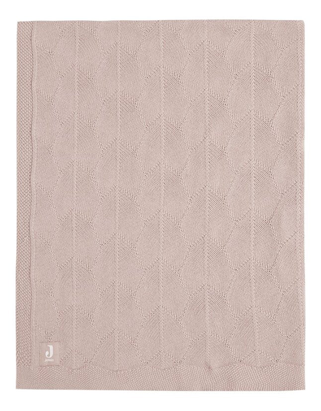 Jollein Couverture pour berceau ou parc Shell Knit Wild Rose