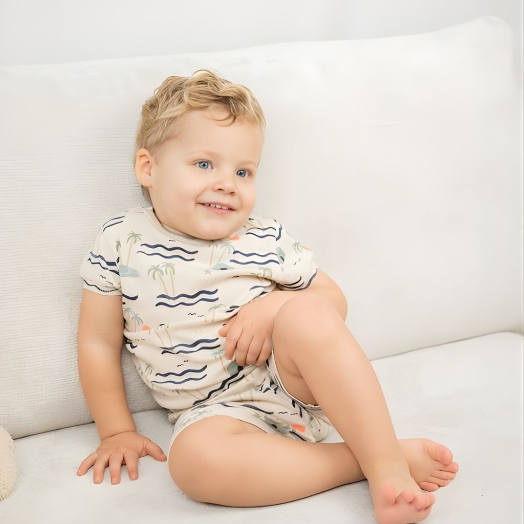 Feetje Feetje pyjama m74 zand jongens