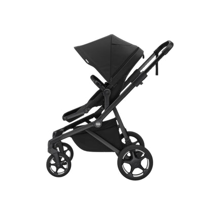 Thule 2-in-1 Kinderwagen Sleek2 Black + Draagmand Black + Gratis Zwarte Voetenzak
