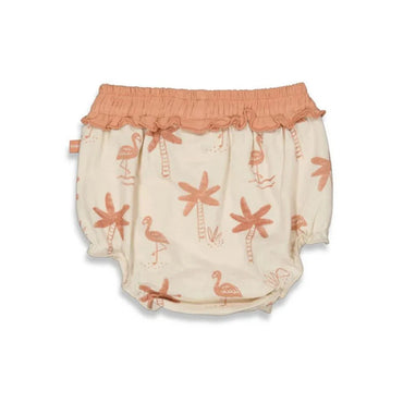 Feetje slip AOP-flamingo, m80, Offwhite, meisjes