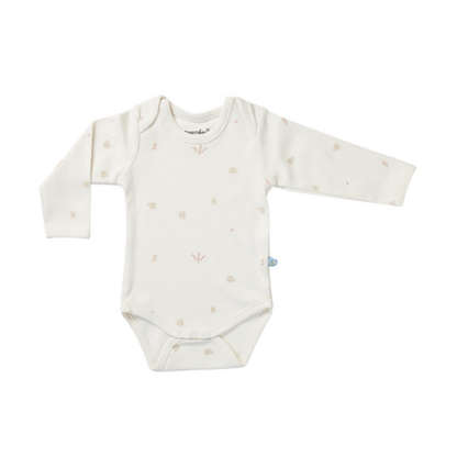 Dreambee Body met lange mouwen Billie ballonvis beige - 2 stuks