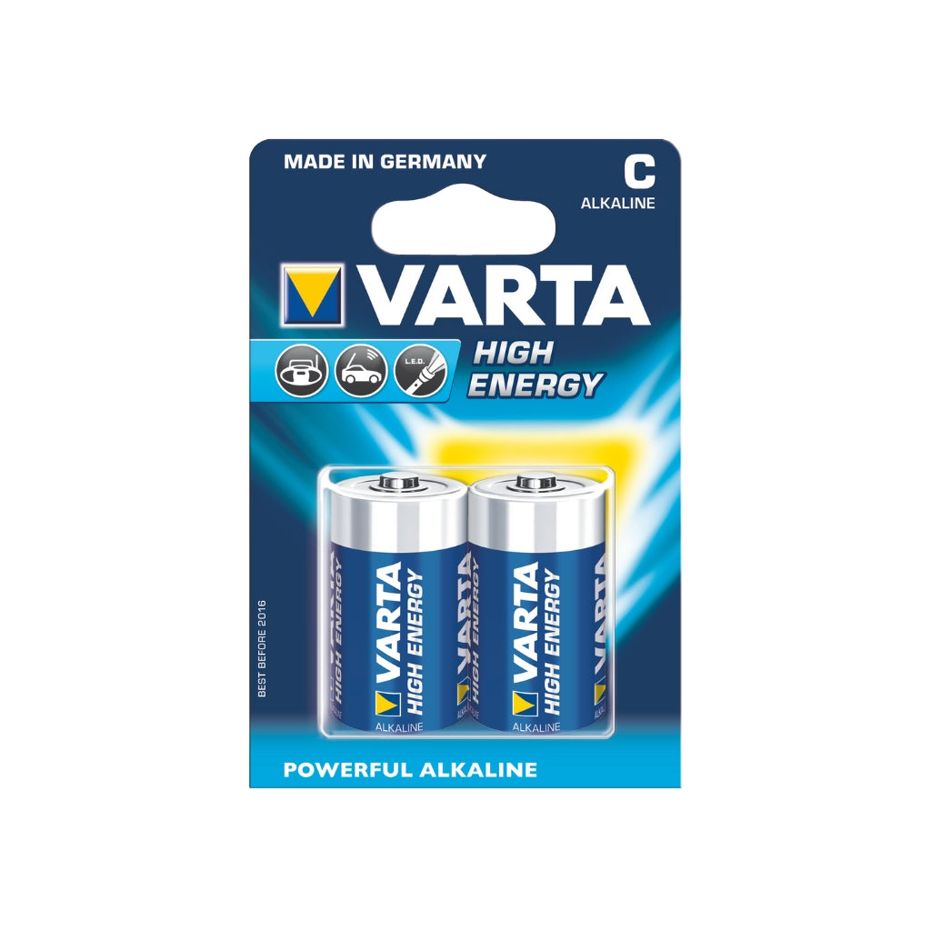 Varta Batterijen High Energy 1,5 Volt C - 2 pack