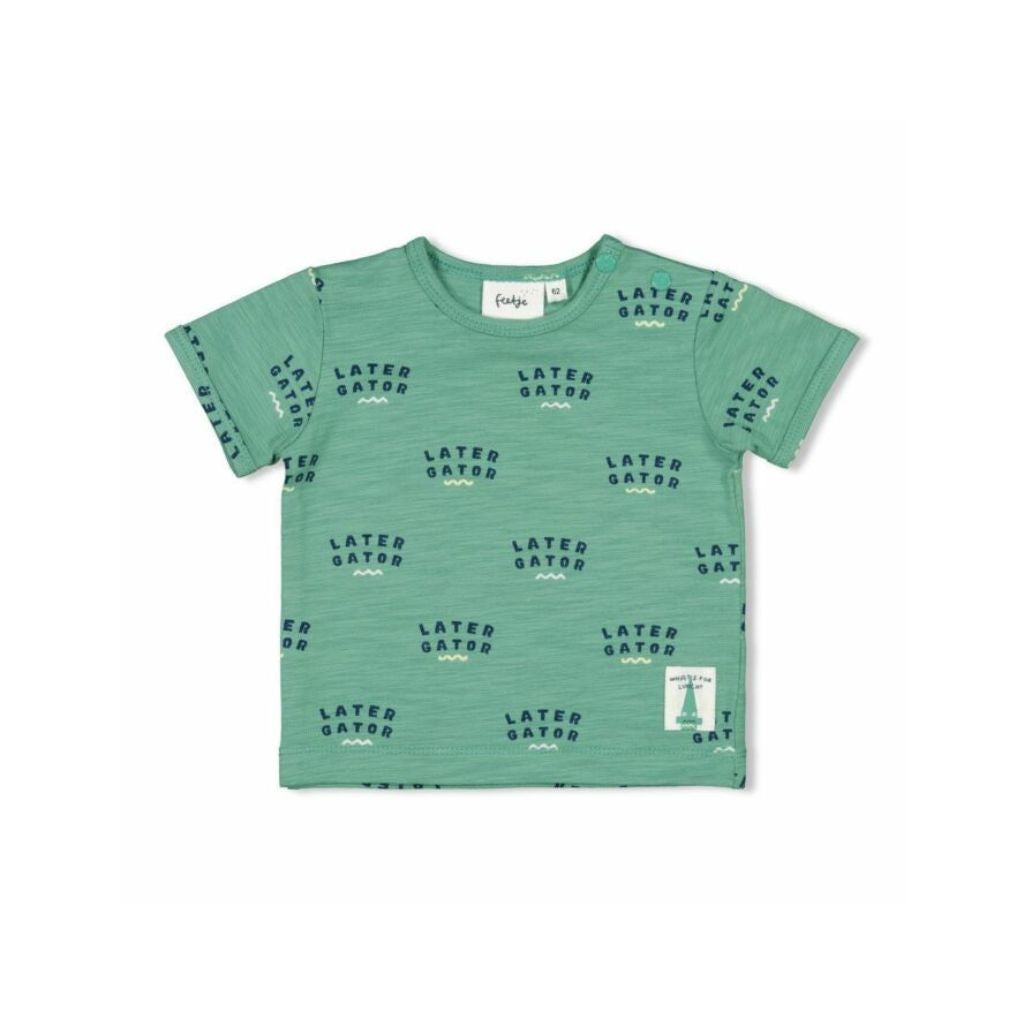 Feetje T-shirt AOP Later Gator M56 Green Jongens