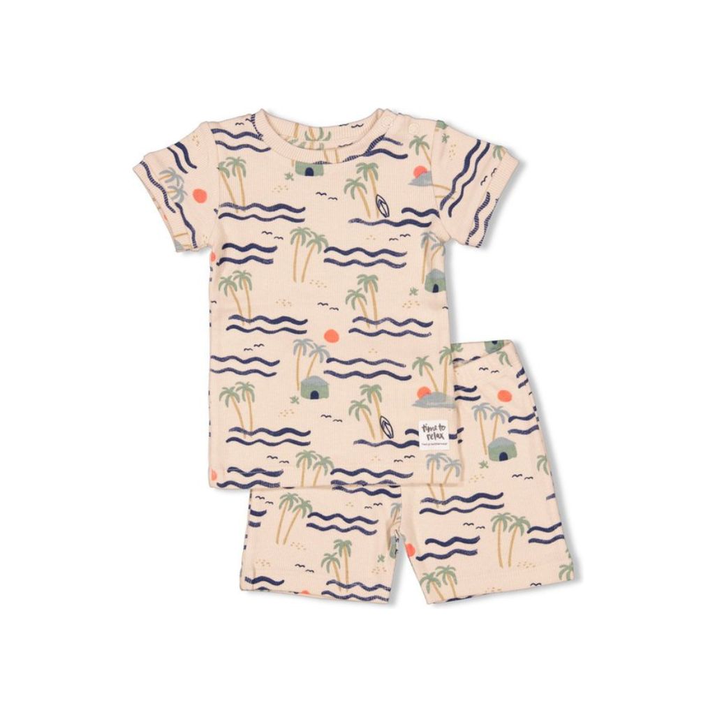 Feetje Feetje pyjama m74 zand jongens