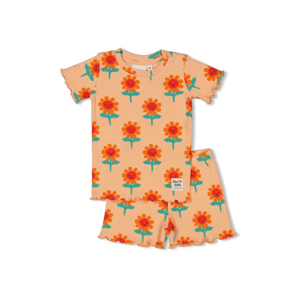 Feetje pyjama 2-delig Filou Fleur Premium Summerwear m74 perzik Meisjes