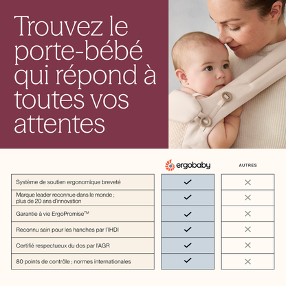 ERGObaby Porte-bébé combiné Adapt Soft Flex Mesh beige