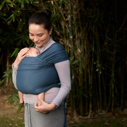 ERGObaby Écharpe porte-bébé Aura Knit Twilight Navy