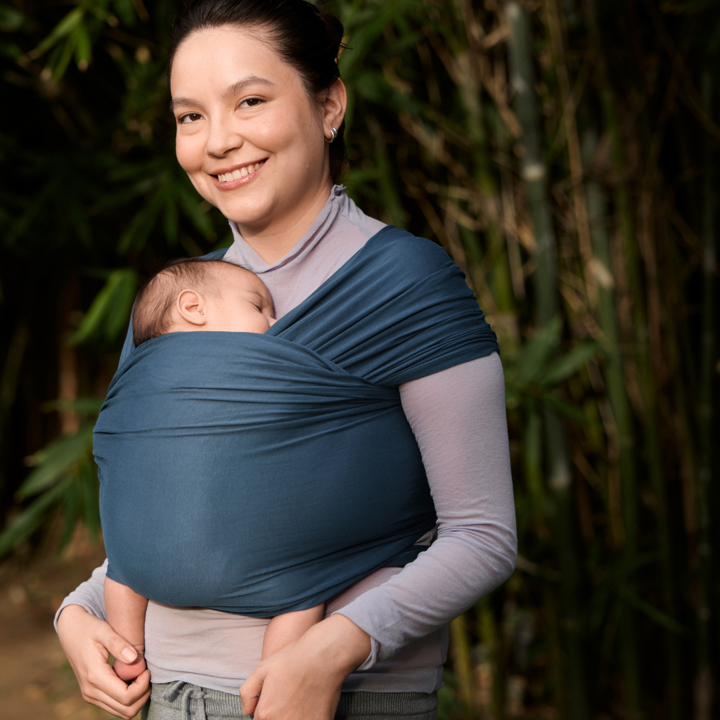 ERGObaby Écharpe porte-bébé Aura Knit Twilight Navy