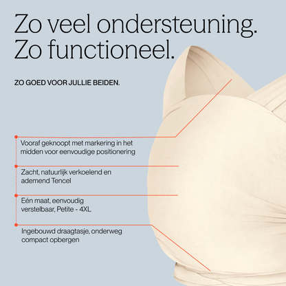 ERGObaby Écharpe porte-bébé Aura Knit Cream