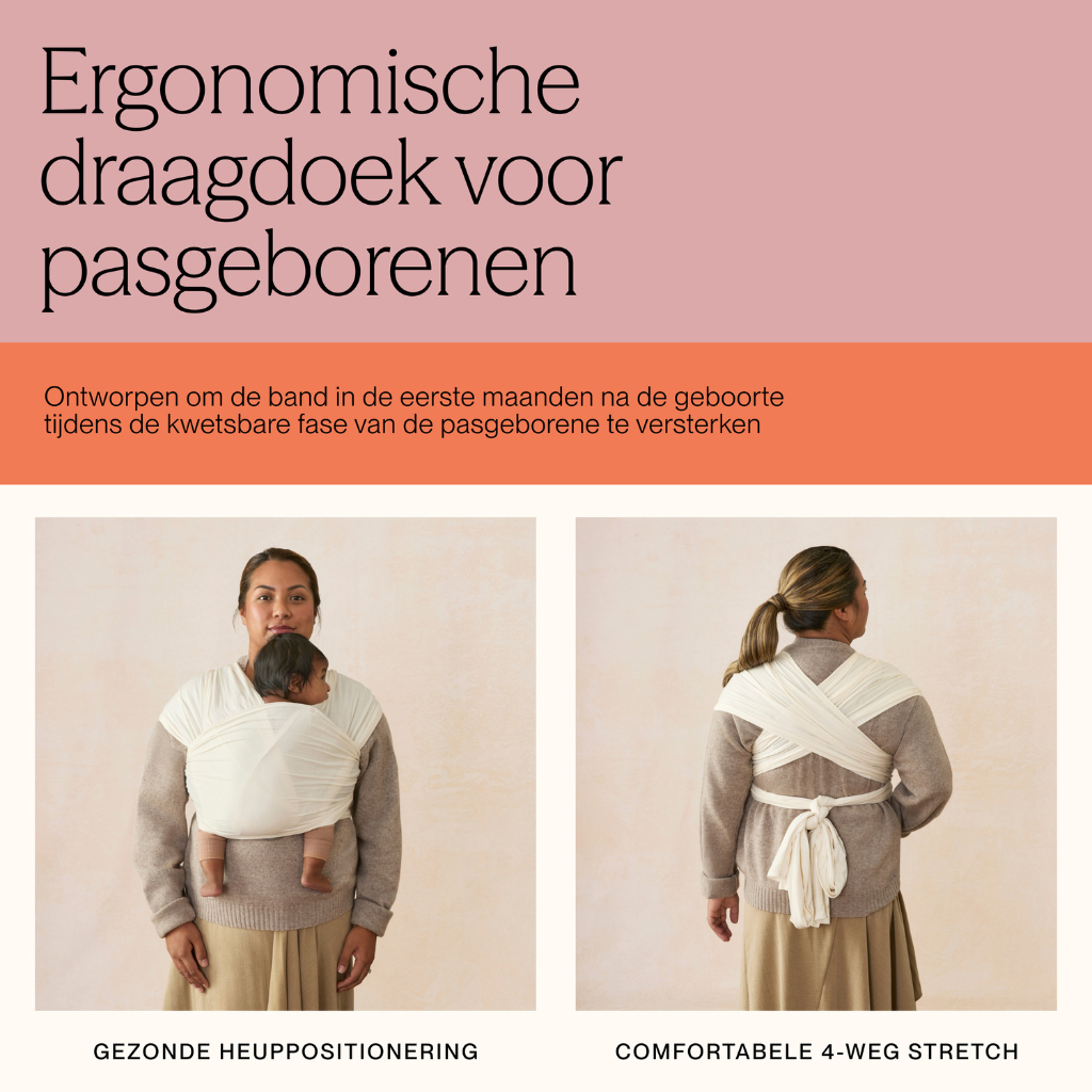 ERGObaby Écharpe porte-bébé Aura Knit Cream