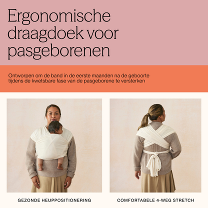 ERGObaby Écharpe porte-bébé Aura Knit Cream