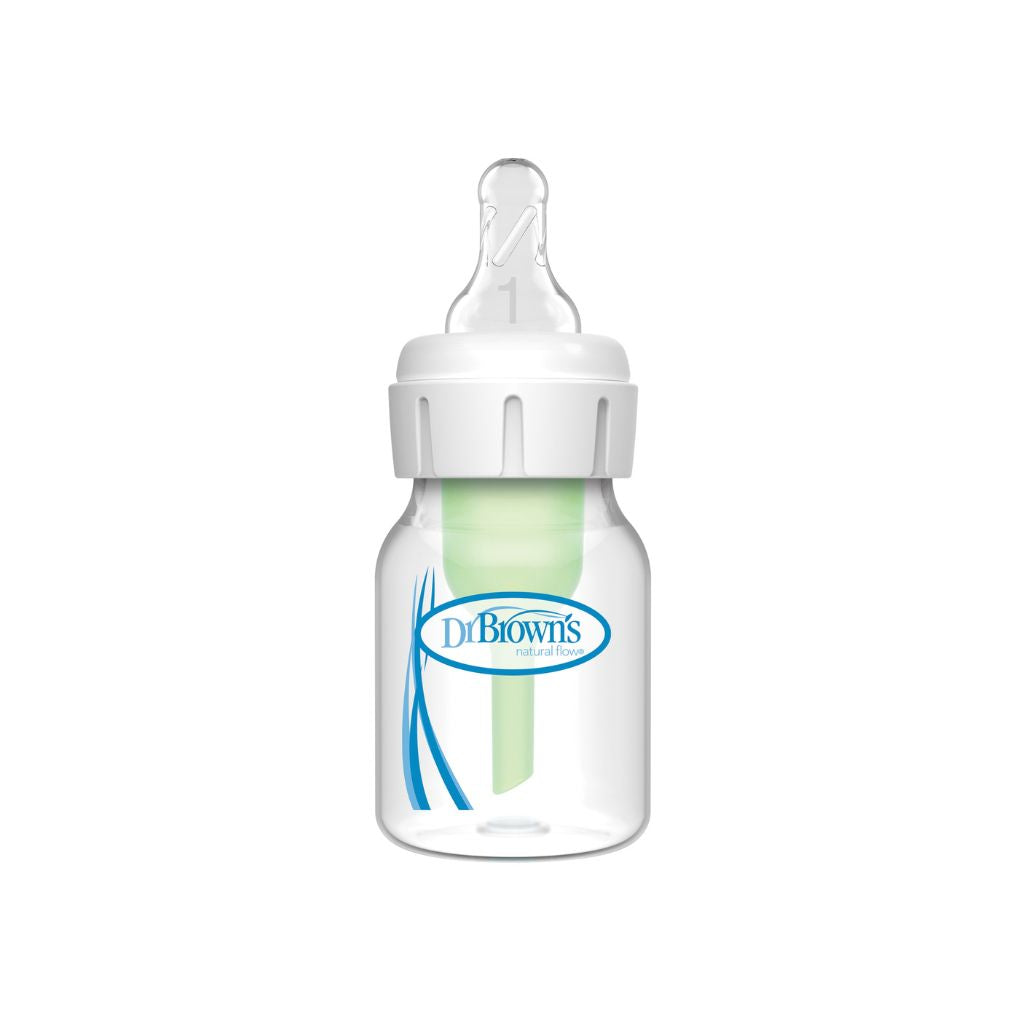 Dr. Brown's Biberon anticolique Options+ à col étroit transparent 60 ml