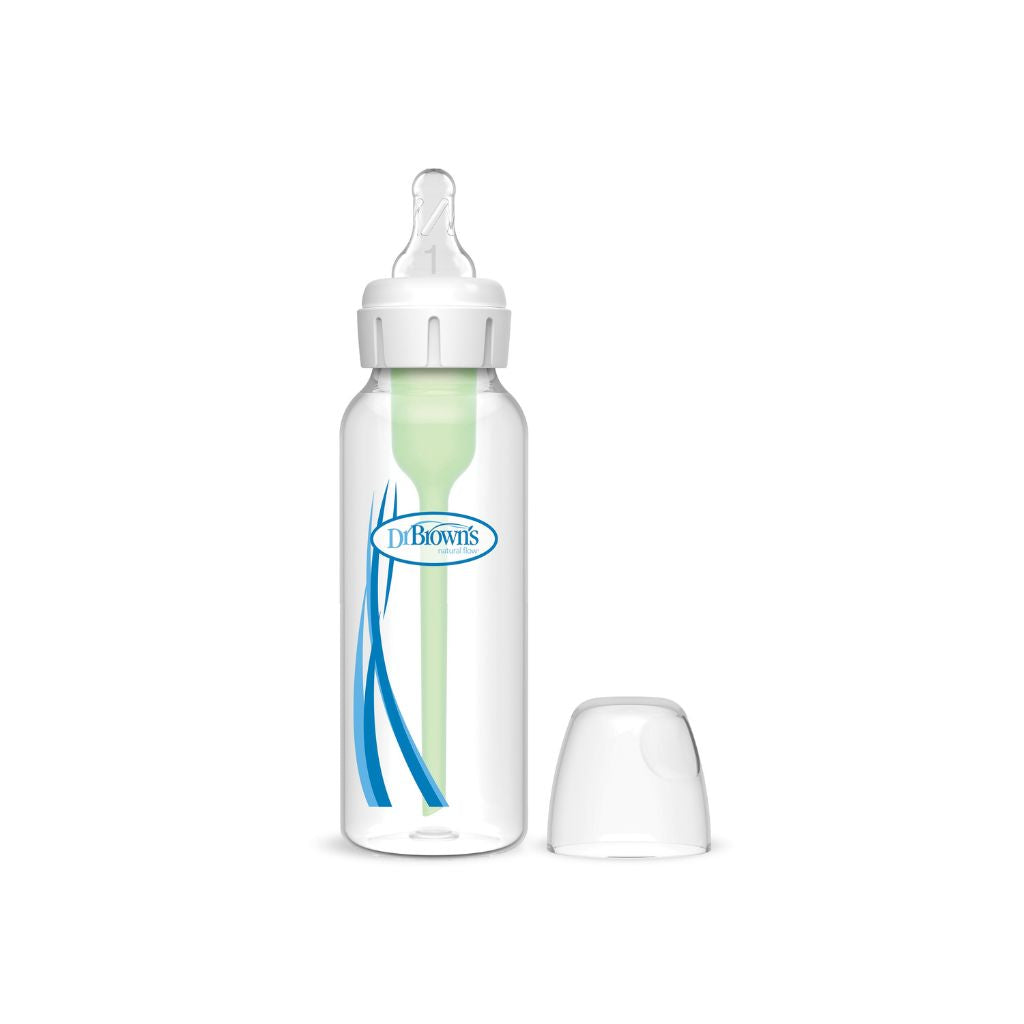 Dr. Brown's Biberon anticolique Options+ à col étroit transparent 250 ml