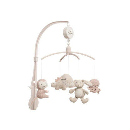 Baby's Only Mobiel Met Muziek Animals Oudroze/Warm Linen