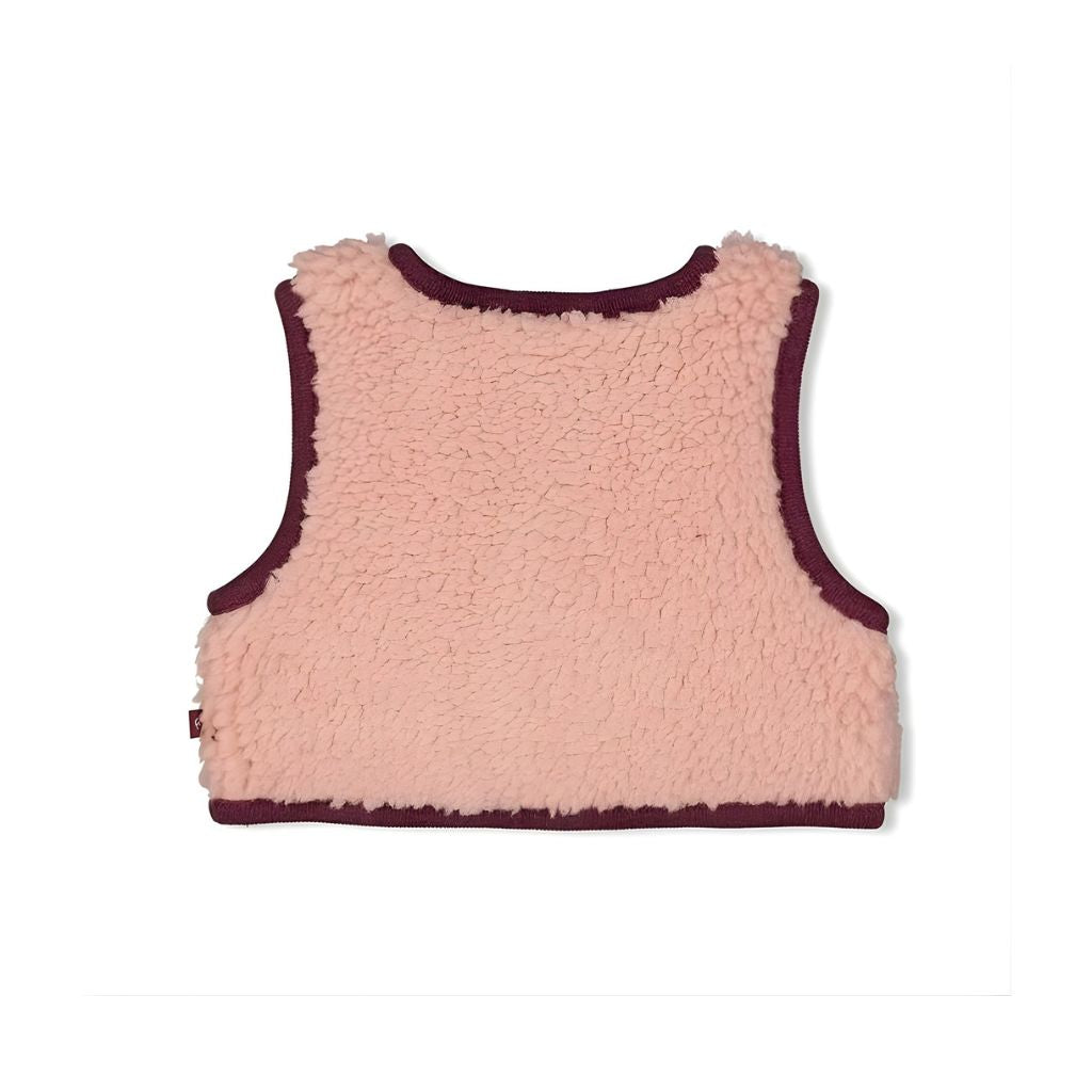 Feetje BouclĂŠ gilet - Blooming Meadow, m 68, Pink, Meisjes