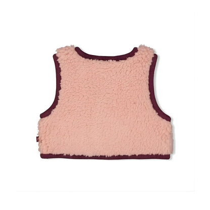 Feetje BouclĂŠ gilet - Blooming Meadow, m 68, Pink, Meisjes