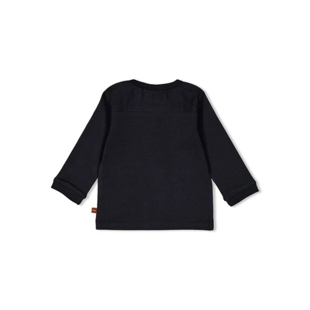 Feetje T-shirt lange mouw - Go Fetch, m 56, Anthracite, Jongens