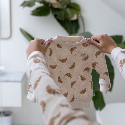 Feetje Pyjama 2 pièces Croissant Twinning Champagne Enfant