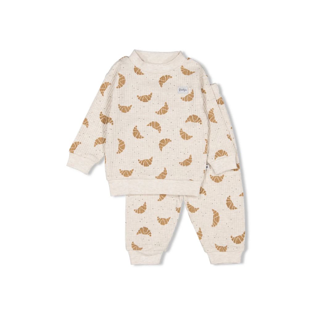 Feetje Pyjama 2 pièces Croissant Twinning Champagne Enfant