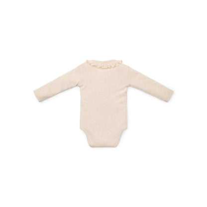 Little Dutch Body met lange mouwen Little Farm Sand