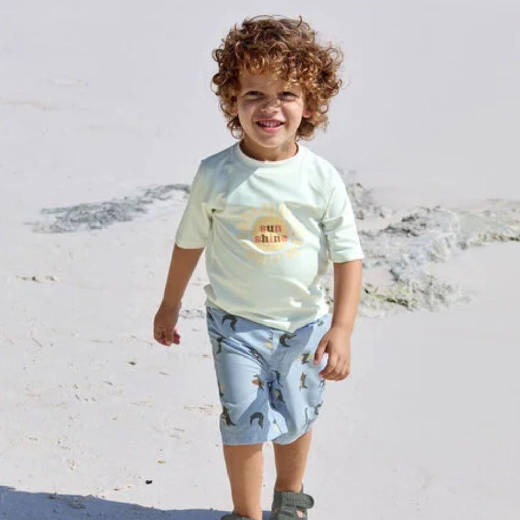 Lässig Short de bain Crocodile boy Sky Blue