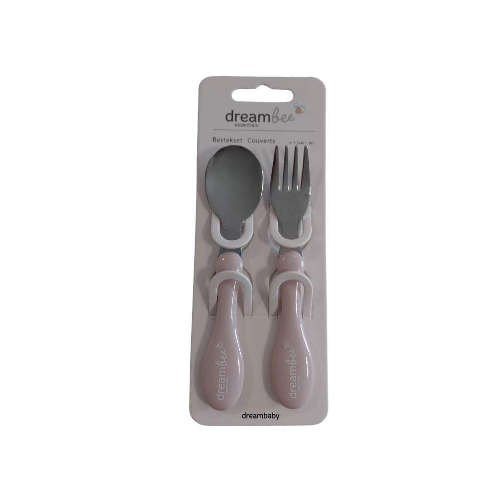 Dreambee Bestekset lepel en vork roze
