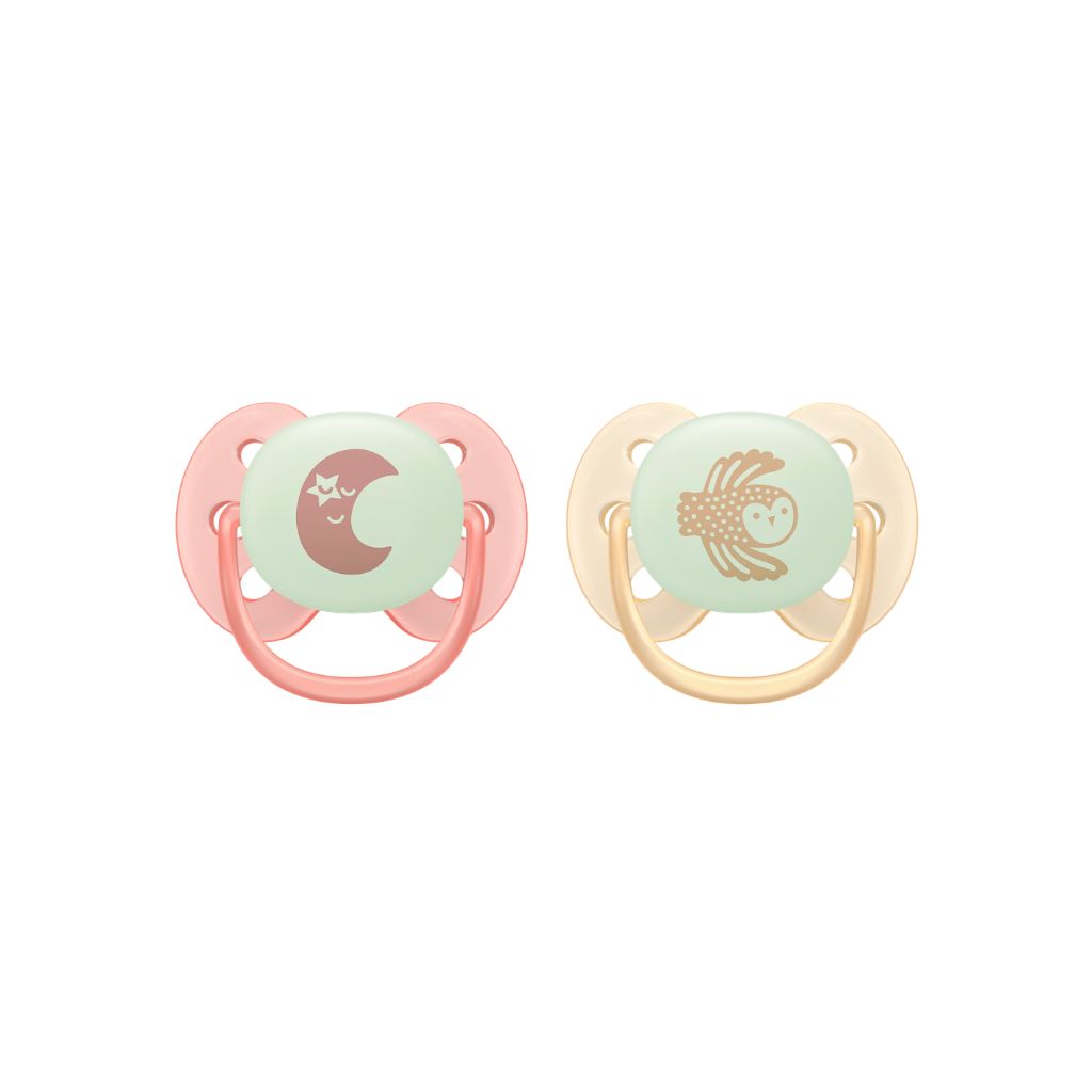 Philips AVENT Sucette +0 mois Soft Night Mystery Couleur/Motif Bleu/Vert ou Rose/Jaune