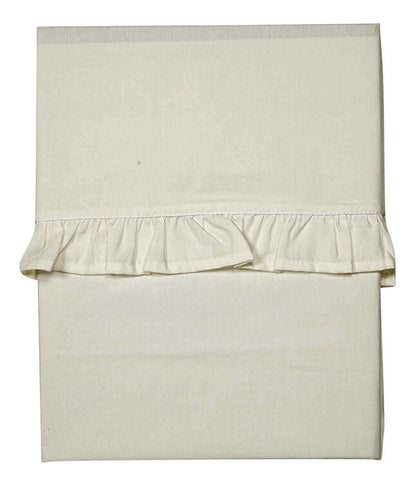 Koeka Laken voor wieg of park Ruffle Warm White