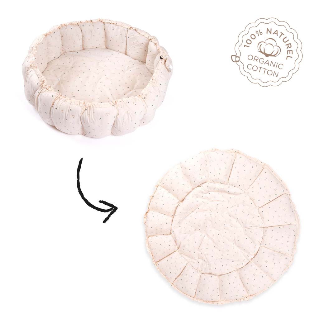 Play&Go Babymat Cocoon Bloom Moon Beige
