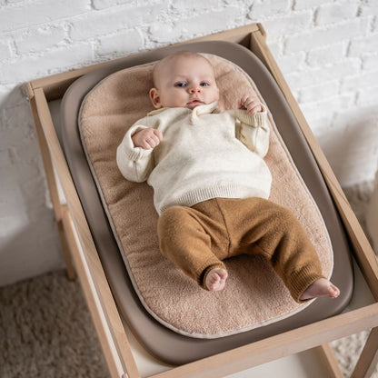 Nattou Matelas à langer Softy beige + coussin réducteur beige