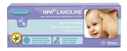 Lansinoh Pommade pour mamelons, Lanoline HPA, 10ml