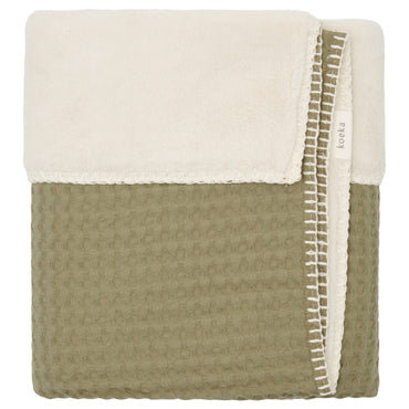 Koeka Couverture pour berceau ou parc Oslo Moss teddy