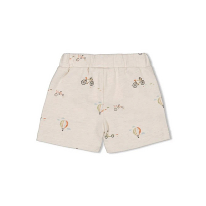 Feetje Short AOP - Mini Adventurer m 80 Offwhite Melange Jongens