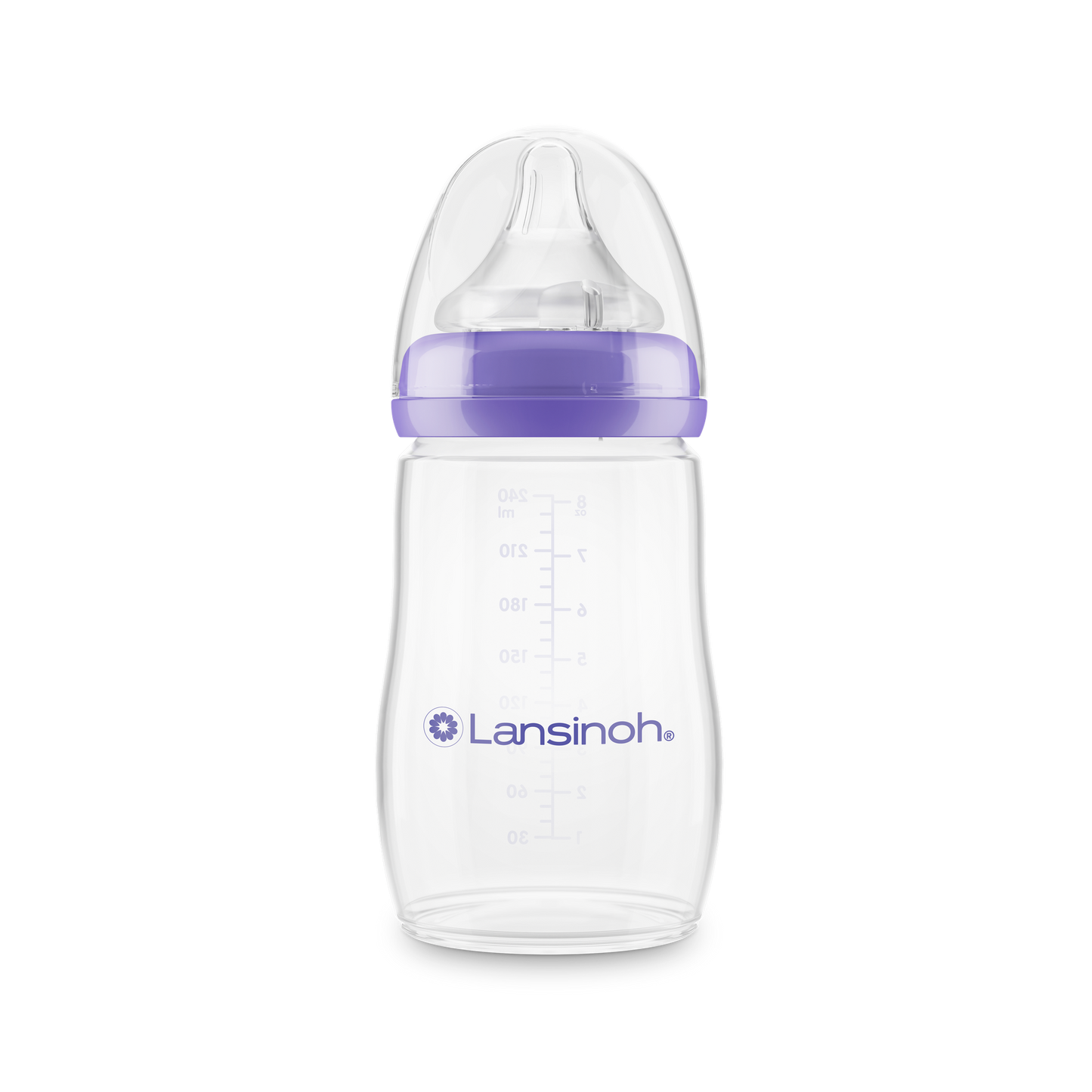 Lansinoh Zuigfles NaturalWave 240 ml transparant